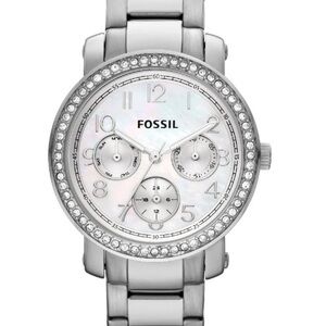 Fossil Stainless Steel Analog with Silver Dial Watch (ES2967) Women